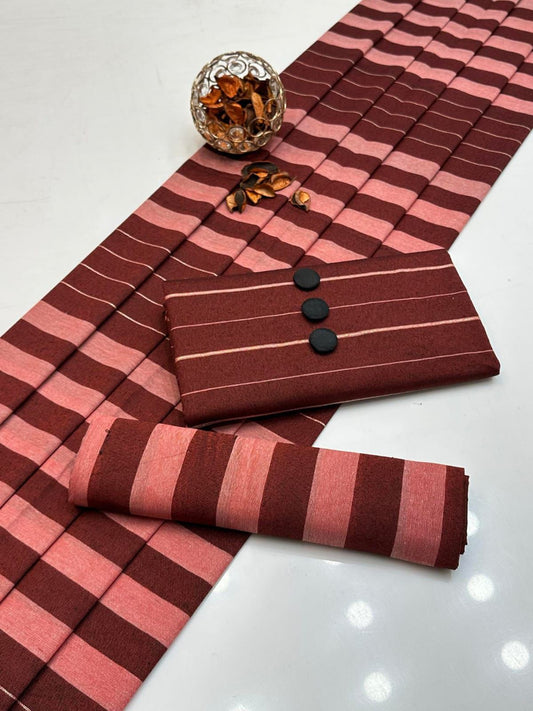 3pc Multani Susi Khaadi (Red)